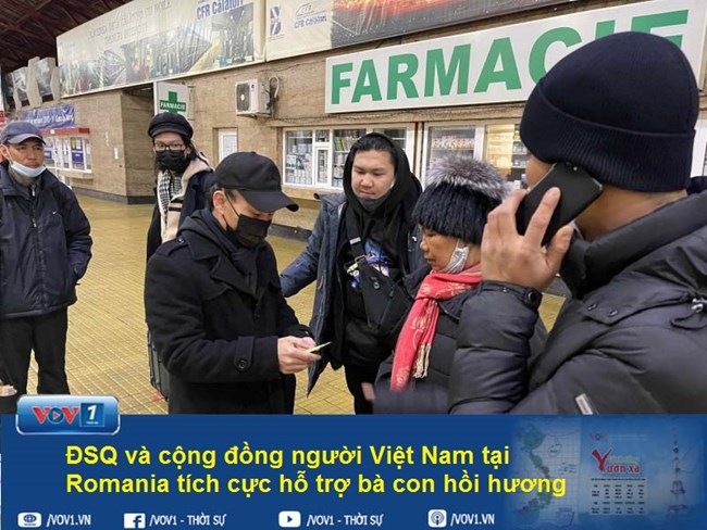 ĐSQ và cộng đồng người Việt Nam tại Romania tích cực hỗ trợ bà con hồi hương (6/3/2022)